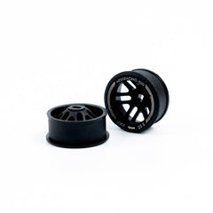 NXUSA-EVOAWD-F Nexx Racing “JUD” threaded carbon-fiber reinforced EVO AWD Flanged Front Wheels (2) pcs for Mini-Z - F8.5 OFFSET +1