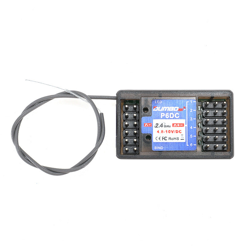 DUMBORC X6 6 Channel Surface Radio with Receiver P6FG Built-in Gyro & Micro Receiver P6DC Mini Receiver