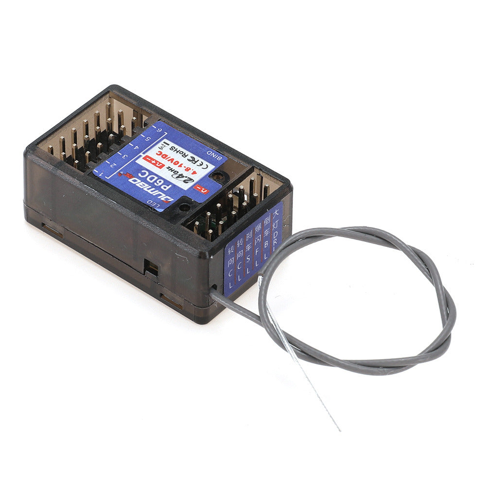DUMBORC X6 6 Channel Surface Radio with Receiver P6FG Built-in Gyro & Micro Receiver P6DC Mini Receiver