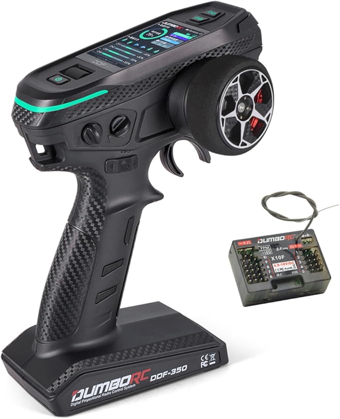 DUMBORC DDF-350 Surface Radio W/ P10F Receiver & P6F 6 Channels 2.4GHz RC Receiver