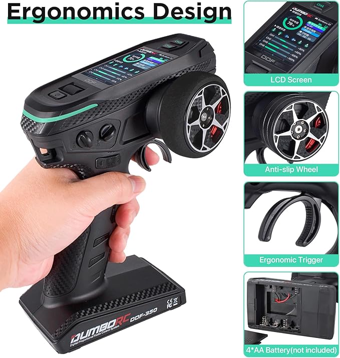 DUMBORC DDF-350 Surface Radio W/ P10F Receiver & Micro Receiver X4FMG with Gyro