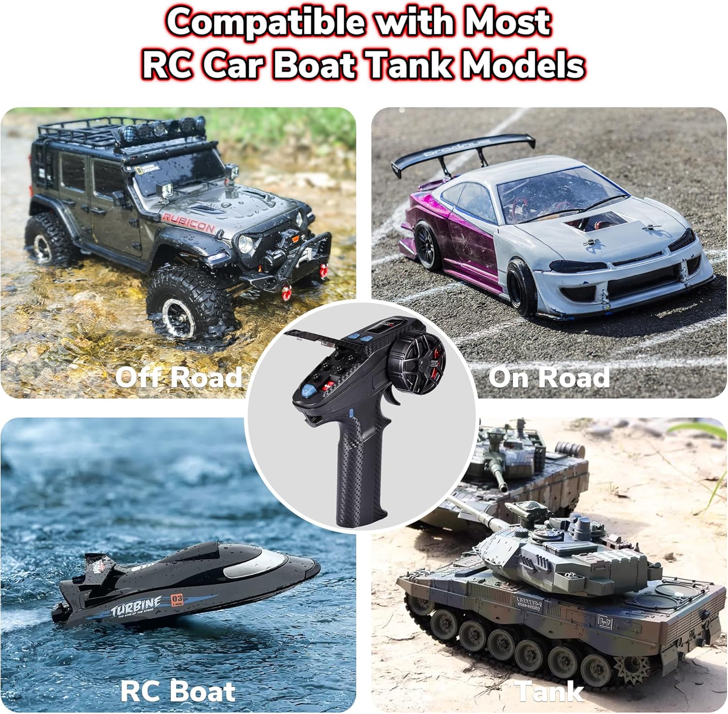 DUMBORC X6PM 2.4GHz 6CH Surface Radio with P6FG Gyro & P6F 6 Channels 2.4GHz RC Receiver