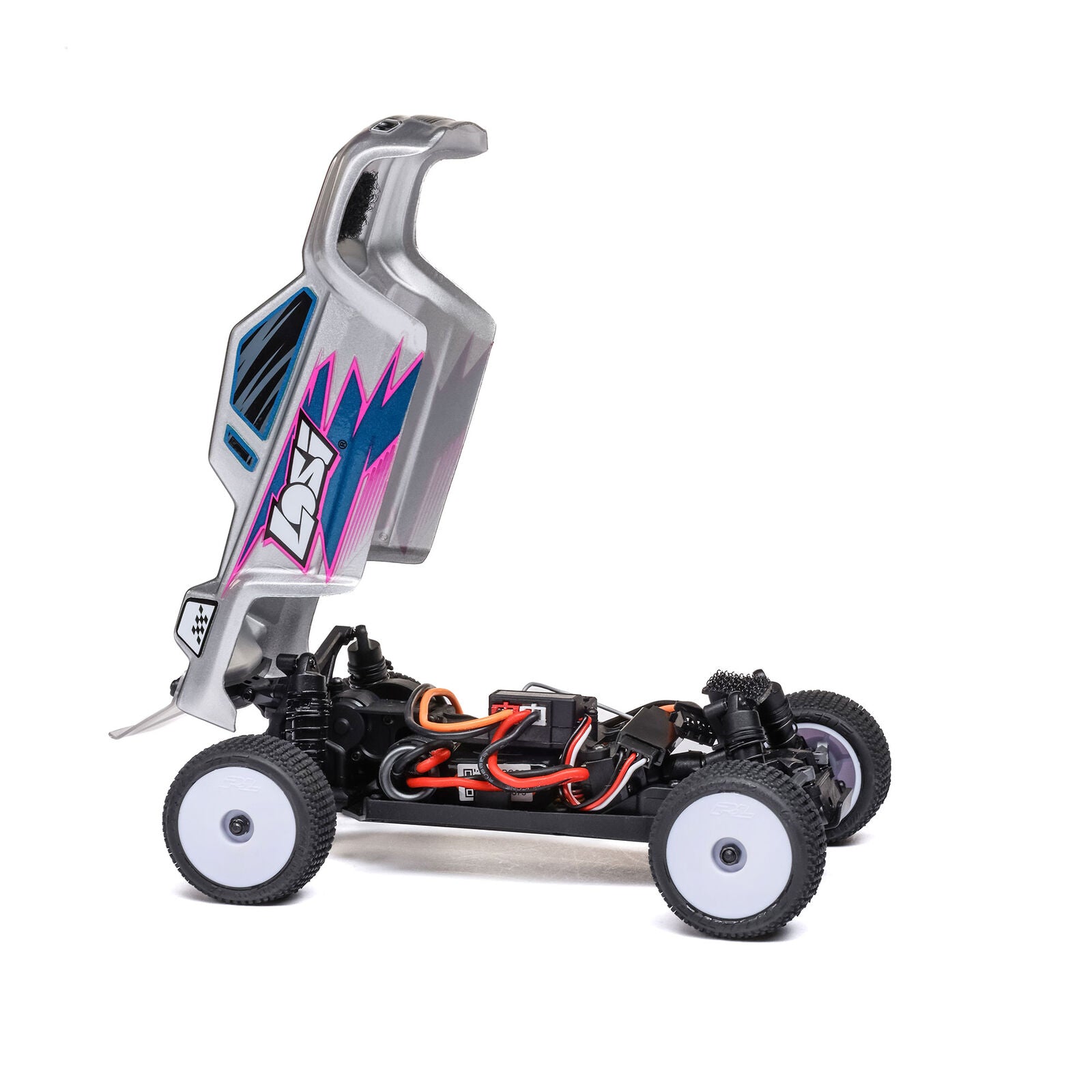 Losi 1/28 Micro-T 2S 2WD RTR Stadium Truck (Battery & Charger Included) - Silver