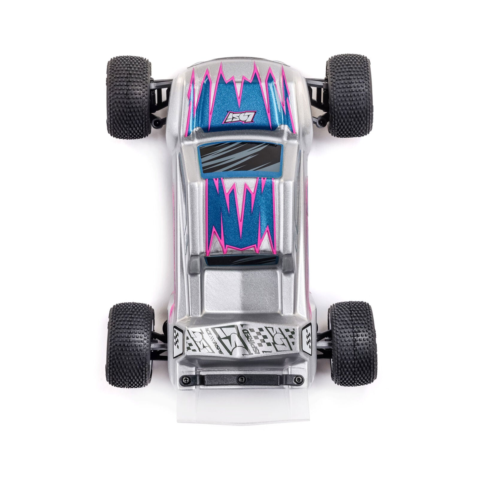 Losi 1/28 Micro-T 2S 2WD RTR Stadium Truck (Battery & Charger Included) - Silver
