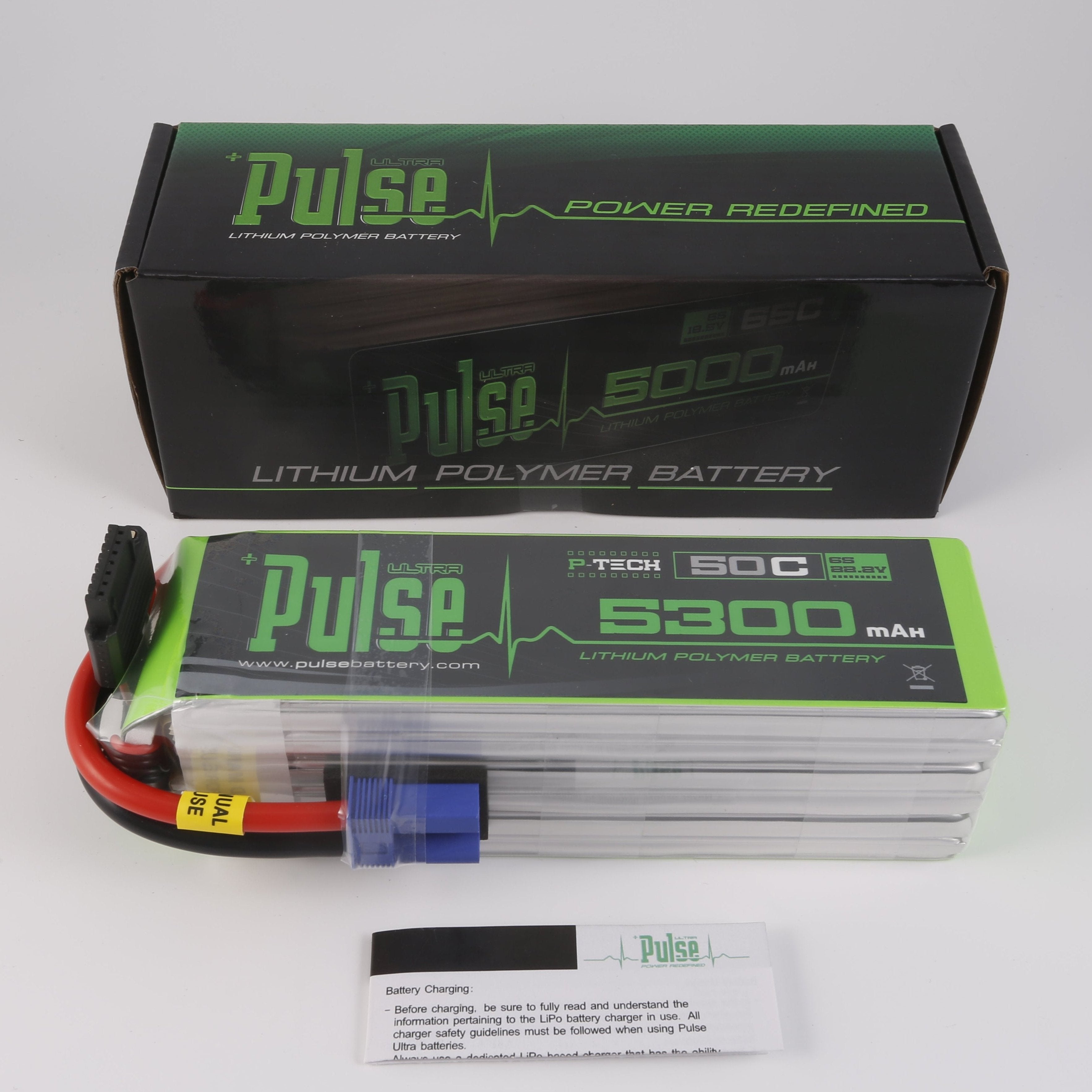 PULSE 5300mAh 50C 22.2V 6S P-Tech  LiPo Battery - EC5 Connector