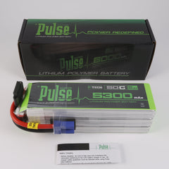 PULSE 5300mAh 50C 22.2V 6S P-Tech  LiPo Battery - EC5 Connector