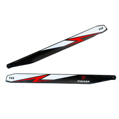 VULCAN ROTORS Precision Main Rotor Blades 716mm (RED) free gift 105mm Tail Blades