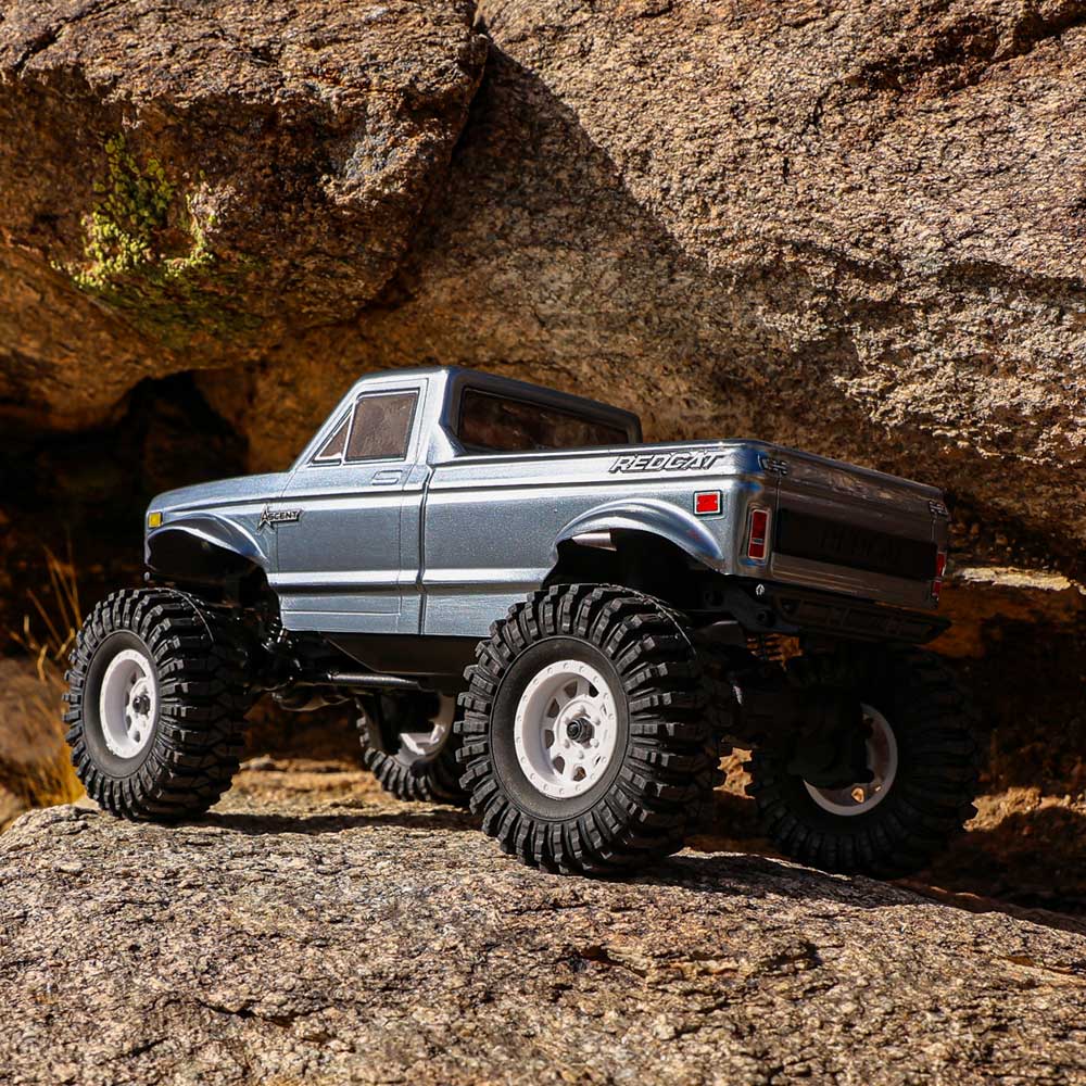 Redcat Ascent-18 - 1:18 Brushed Electric Rock Crawler (GRAPHITE) With TORQ MLS-1025 Premium DIRECT-MOUNT Servo (Free Horn Included)