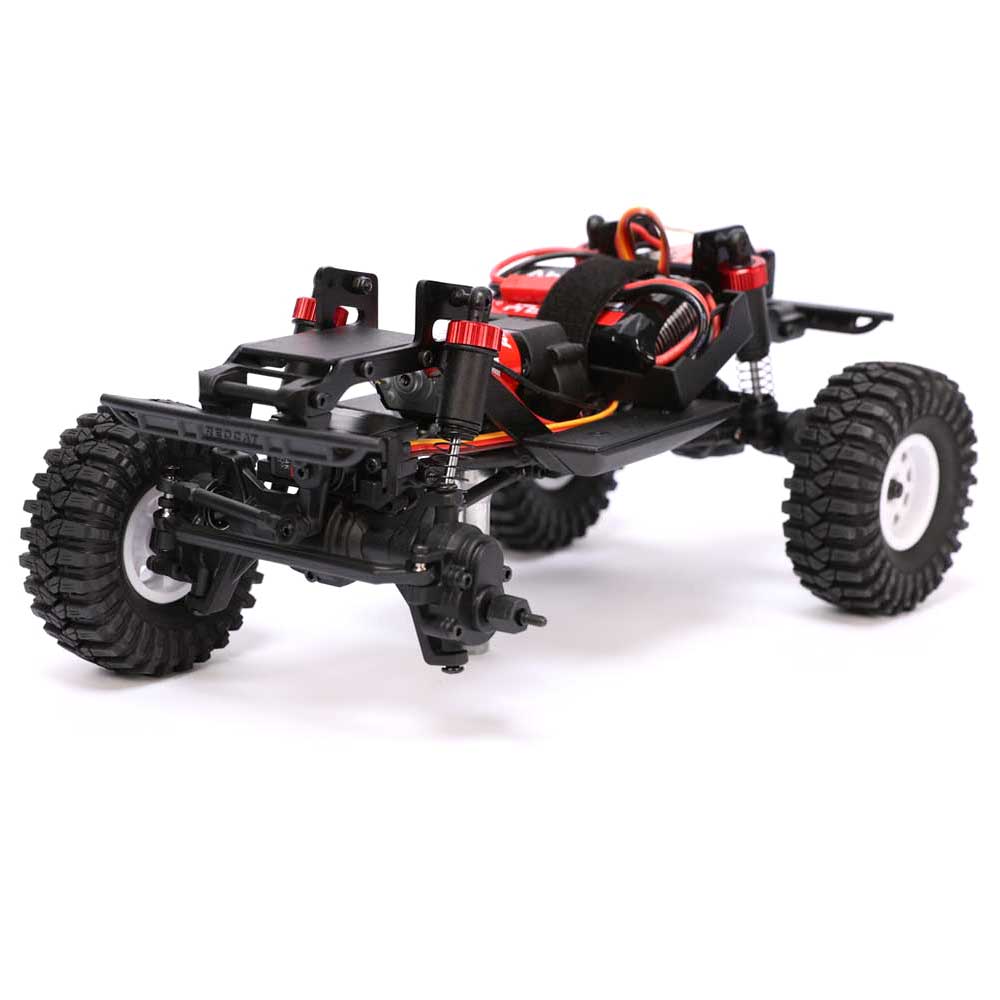 Redcat Ascent-18 - 1:18 Brushed Electric Rock Crawler (GRAPHITE) With TORQ MLS-1025 Premium DIRECT-MOUNT Servo (Free Horn Included)