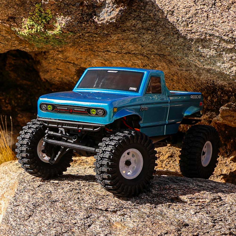 Redcat Ascent-18 - 1:18 Brushed Electric Rock Crawler (BLUE) With TORQ MLS-1025 Premium DIRECT-MOUNT Servo (Free Horn Included)